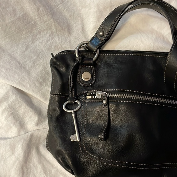 Black Fossil Satchel Bag - Picture 2 of 3